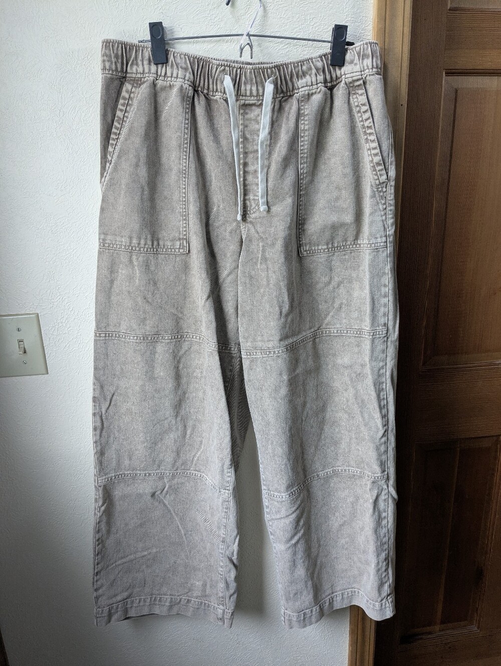 Gap High Rise Wide Leg Utility Drawstring Jeans